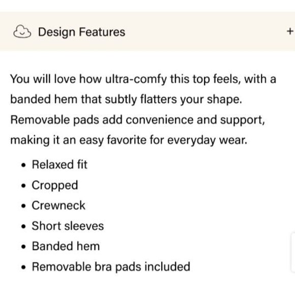 OGL Soft Stretchy Wool Blend Short Sleeve Banded Hem Brami Top Navy Size Small - Picture 5 of 11